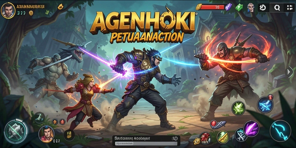 Tampilan seru gameplay AGENHOKI yang mendebarkan.