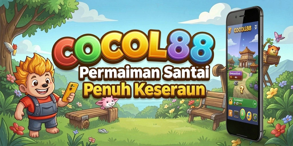Tampilan gameplay COCOL88 yang seru dan penuh warna.