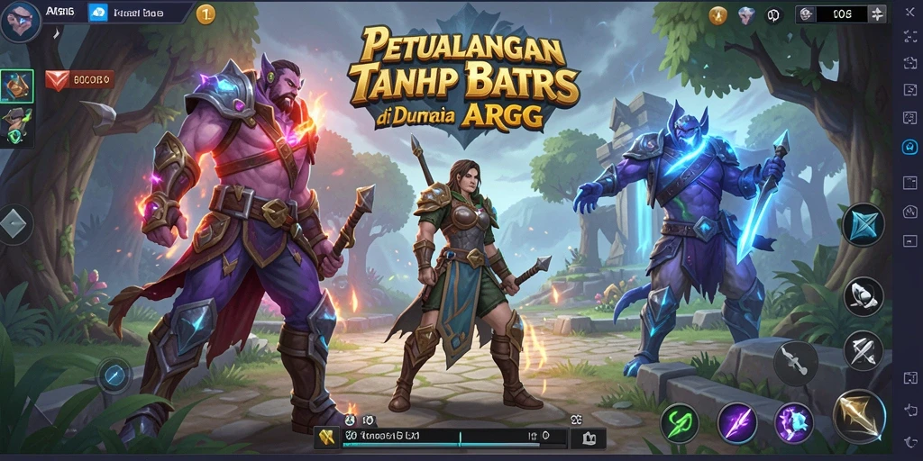 Tangkapan layar gameplay menampilkan karakter beraksi melawan monster jahat.