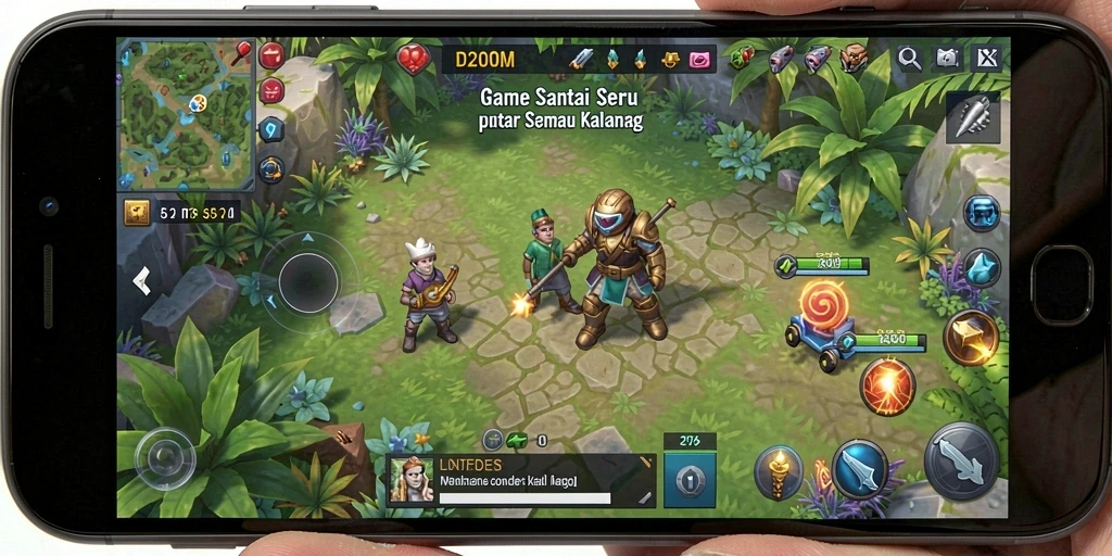 Tampilan gameplay D200M yang seru dan menghibur