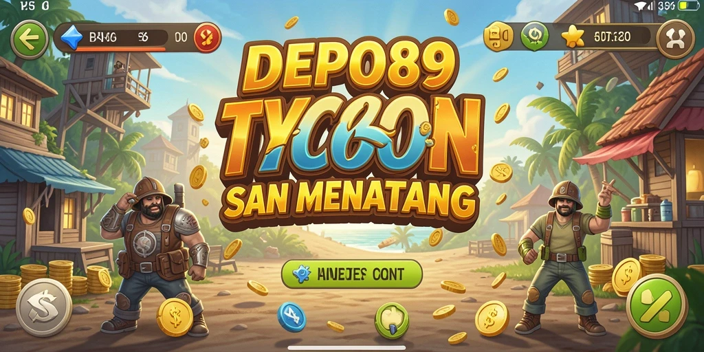Tampilan gameplay Tycoon yang mendebarkan di DEPO89.