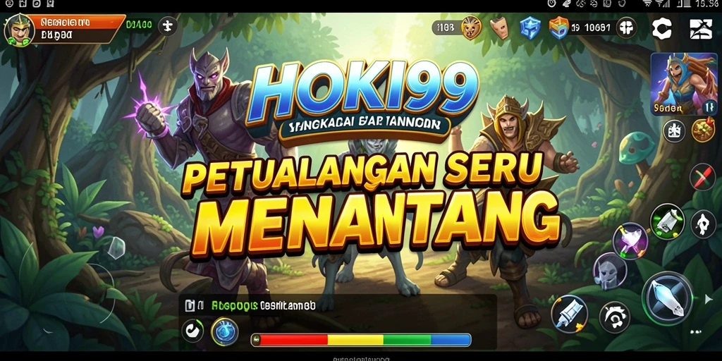 Tangkapan layar gameplay HOKI99 menampilkan aksi petualangan mendebarkan.