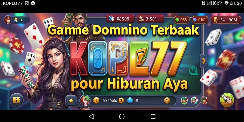 Tampilan menarik dari gameplay Domino KOPLO77 yang seru dan menyenangkan.