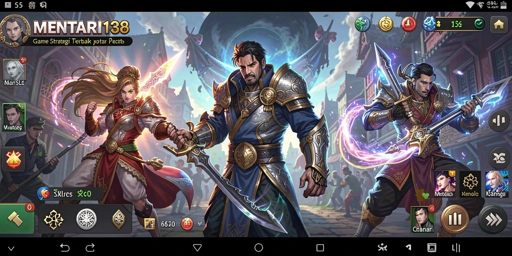 Screenshot gameplay MENTARI138 menampilkan pertempuran strategis yang mendebarkan.