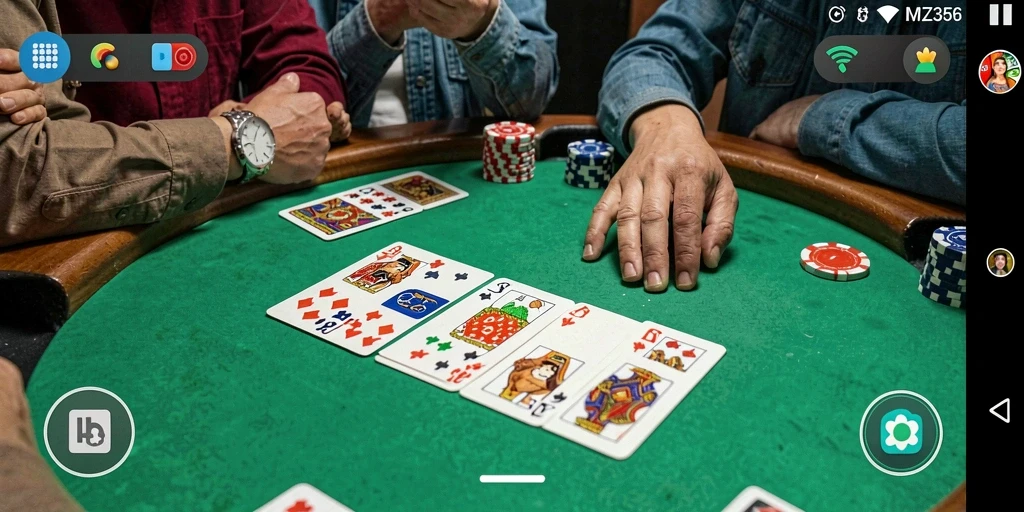 Tampilan gameplay <strong>MZ356</strong> yang seru saat bermain Gaple.