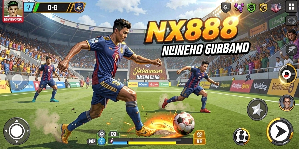Screenshot NX888 menampilkan aksi olahraga yang mendebarkan dan grafis menawan.