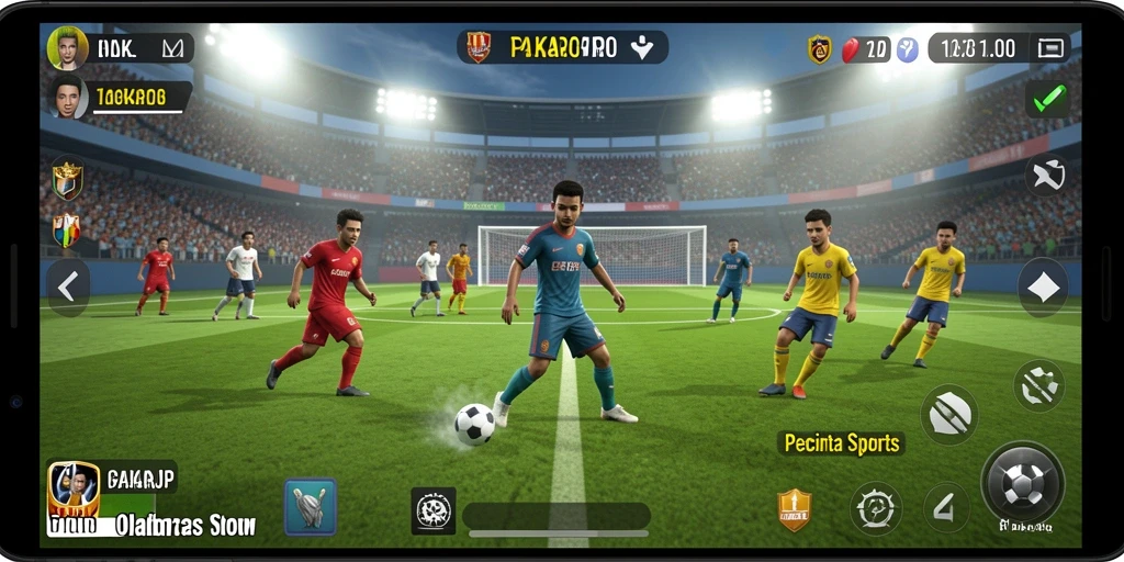 Tampilan menarik dari gameplay PAKARJP yang penuh aksi olahraga.