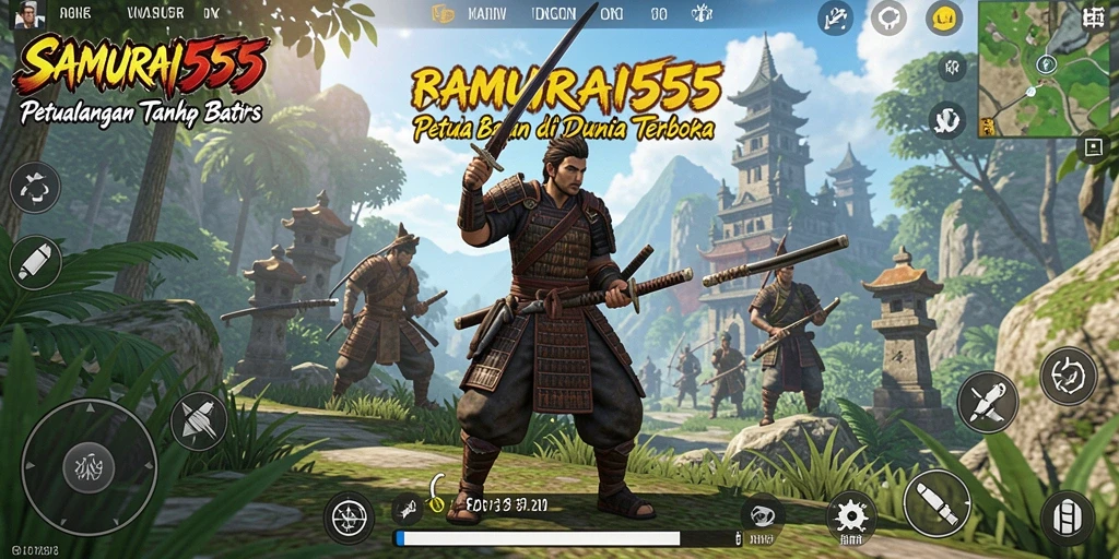 Gameplay Open World di SAMURAI555 menampilkan petualangan yang tak terbatas.