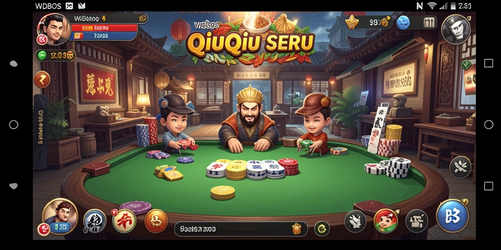 Tampilan menarik dari gameplay QiuQiu WDBOS.